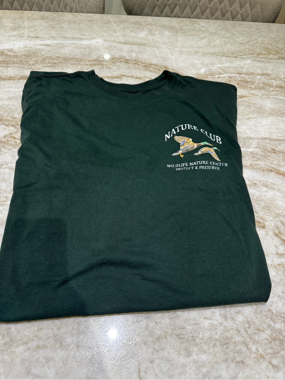 Goodfellow & Co Dark Green Nature Club Short Sleeve Tee